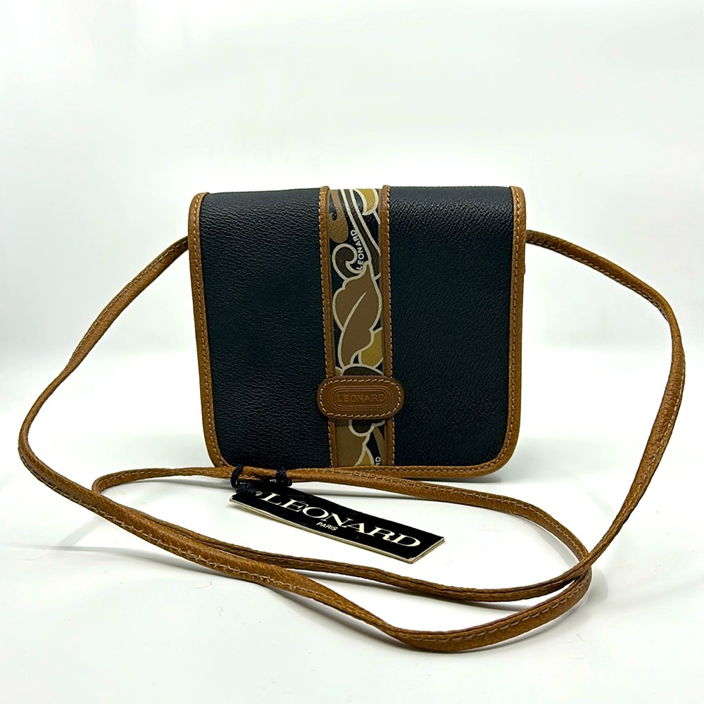 Authentic Leonard Paris N.C. 19294 sling Bag crossbody bag Made in Italy - Picture 4 of 13
